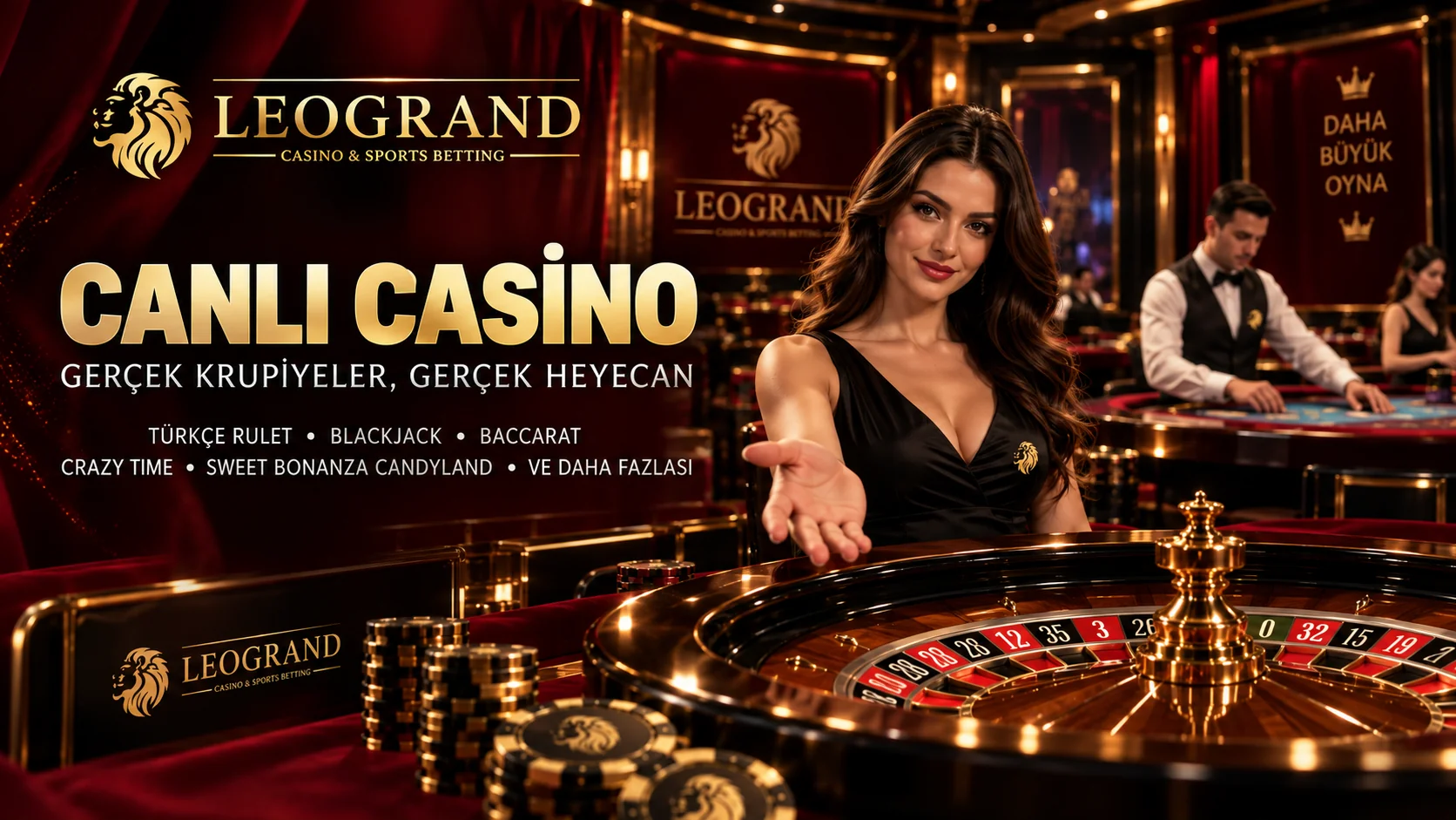 Leograndbet canlı casino, Türkçe rulet masası